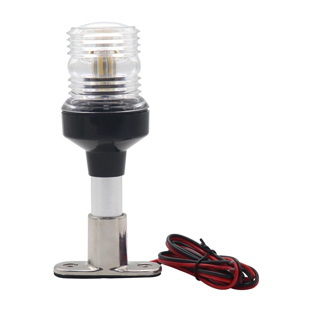 

White LED Marine All Around Light Waterproof 2NM Visibility Fold Down Stern All Round Light for Boat Ship Yacht Pontoon