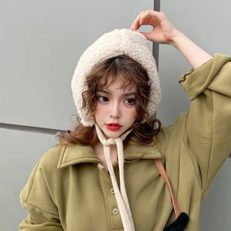Плюшевая шапка Женская осенне-зимняя Корейская версия все виды модных Баотоу