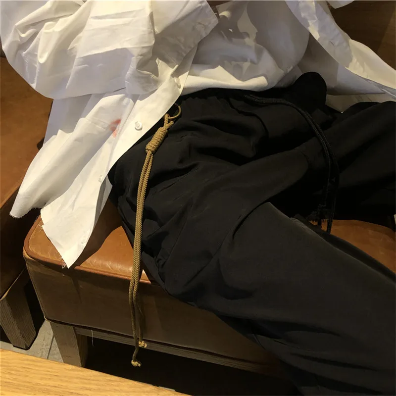 

SONG FOR THE MUTE With straps Cargo Pants Men Women 1:1 Best Quality Joggers Drawstring Sweatpants Trousers