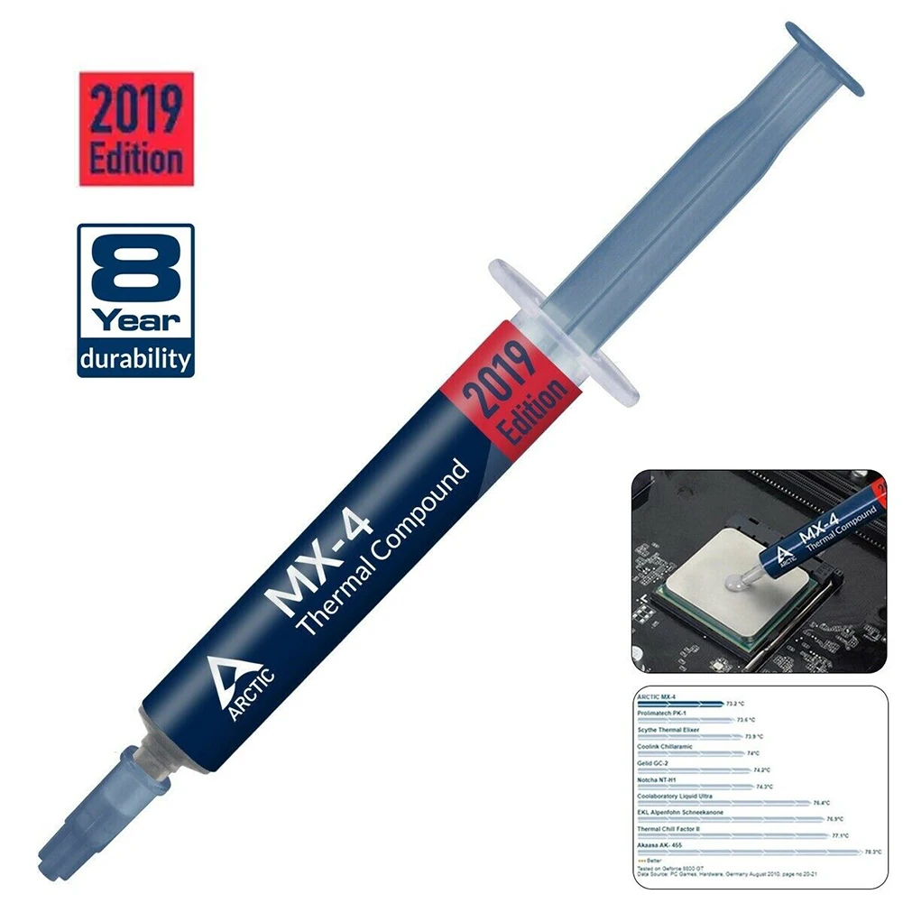 Arctic MX-4 процессор 2019 4g 8g 20g 2g силиконовая трубка эффективный смесь смазки