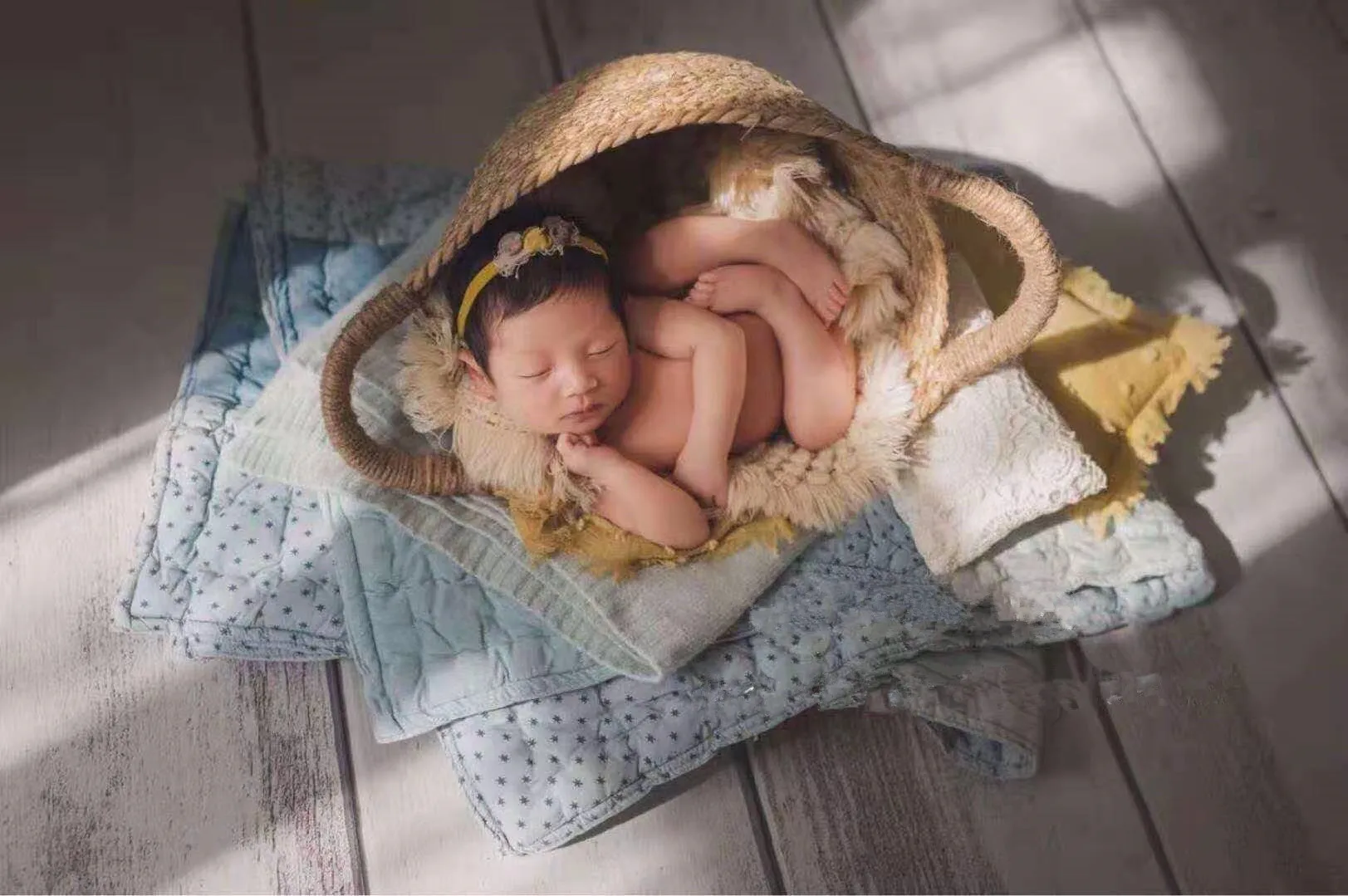 Реквизит для фотосъемки малышей студийный тканый аксессуар корзина реквизит