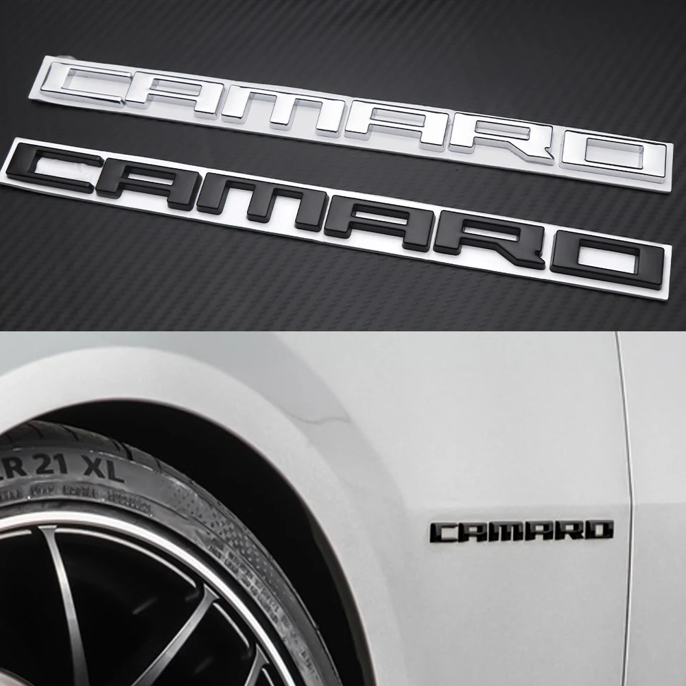 

3D Alloy Car CAMARO Emblem Fender Side Body Sticker For Chevrolet Cruze Lacetti Captiva Trax Impala Sonic Spark Sail Aveo Malibu