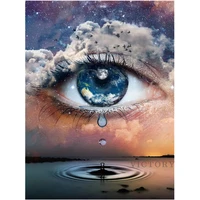 diy diamond painting full drill eye art landscape sky clouds 5d diamond embroidery cross stitch home decoration gift