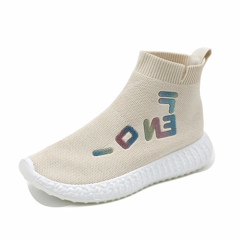 BJYL осень эластичные хлопковые носки для детей Обувь женщин с подошвой из