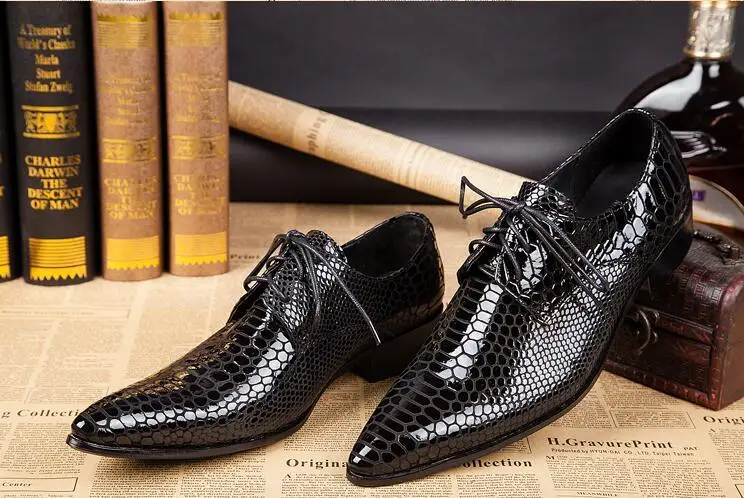 Мужские свадебные модельные туфли на шнуровке Роскошная брендовая мужская