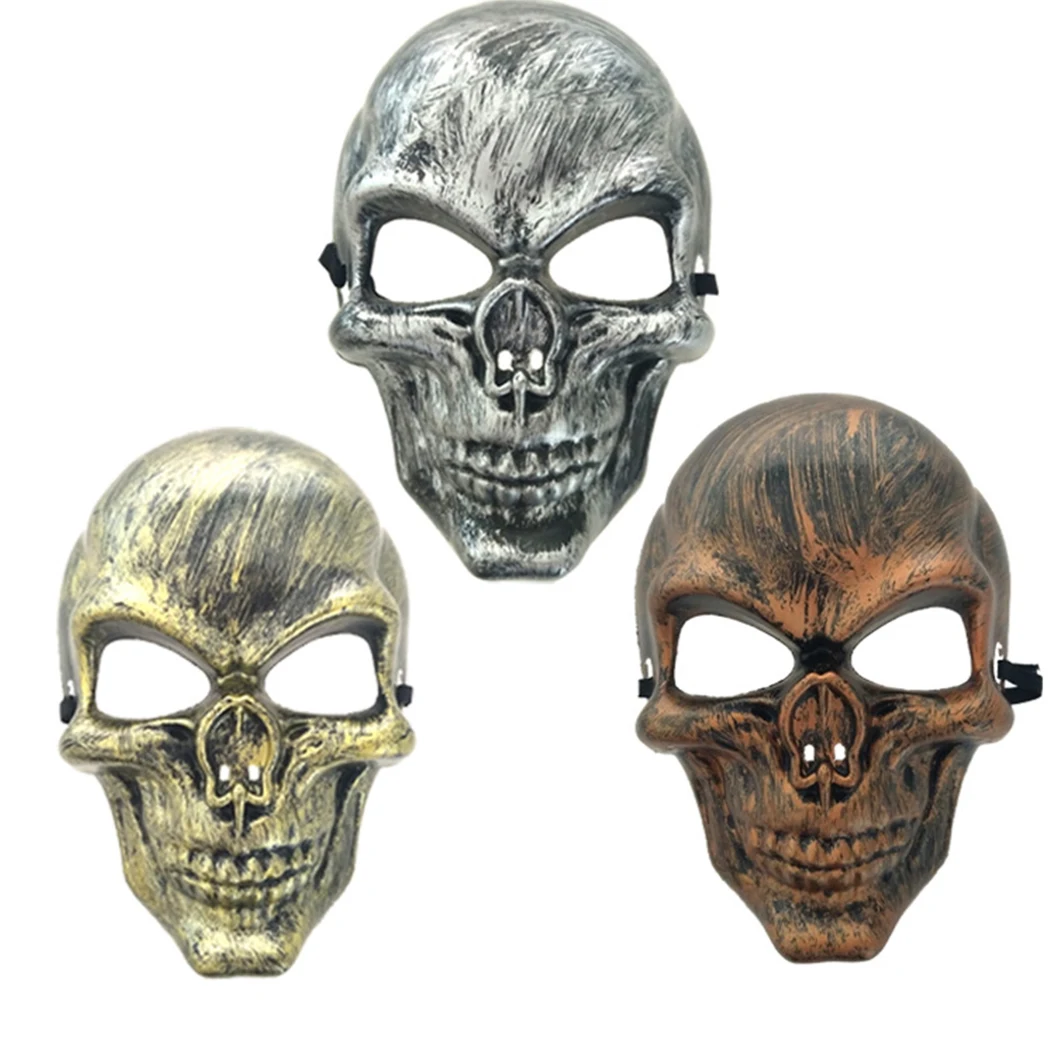 Праздничная маска с черепом на Хэллоуин страшный скелет все лицо вечерние