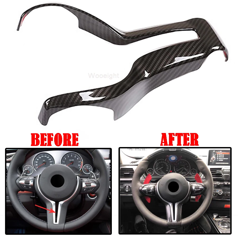 Wooeight наклейка на руль из углеродного волокна для BMW F20 F21 F32 F33 F06 F12 X5 F15 X6 F16 M Sport 2014