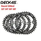 DECKAS 104BCD 32T34T36T38T круглая узкая широкая звезда горного велосипеда Bcd104 кривошипная система детали для m615 m785 m820