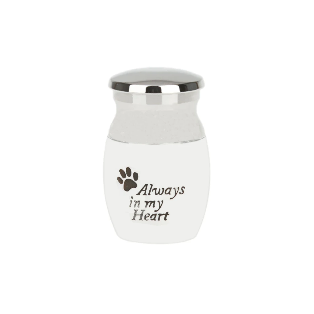 Pet Urn Keepsake Dog Cat Memorial Ashes Jar with Always in My Heart | Украшения и аксессуары
