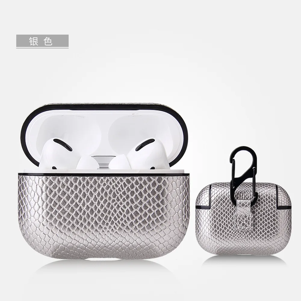 12 Для Airpods pro Bluetooth беспроводная гарнитура бизнес из искусственной кожи коробка для наушников AirPods 3 Зарядный чехол корпус чехол для гарнитуры чехол - Цвет: 12