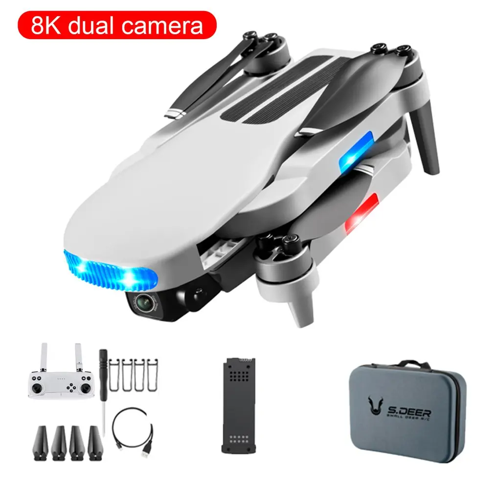 

2021 New MAX Brushless Motor Folding Aerial UAV GPS Optical Flow Positioning Dual Camera 8K High Definition Photography Drone