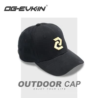 og evkin ht001 cycling outdoor cap cotton black baseball cap 56 60cm hats riding equipment accessories embroidery caps