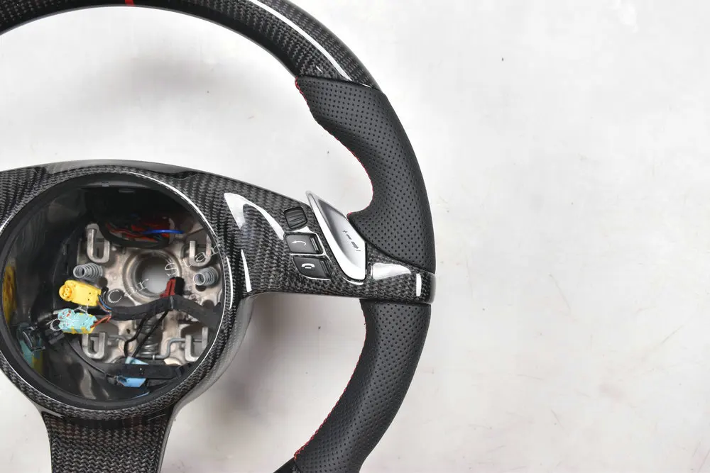Индивидуальное 100% углеродное волокно Автомобильное рулевое колесо для Porsche Cayenne