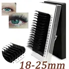 Быстрая доставка, 16 рядовЧехол, 15  25 мм, длинная, премиум класса, натуральная синтетическая норка, индивидуальное наращивание ресниц, макияж, maquiagem cilios