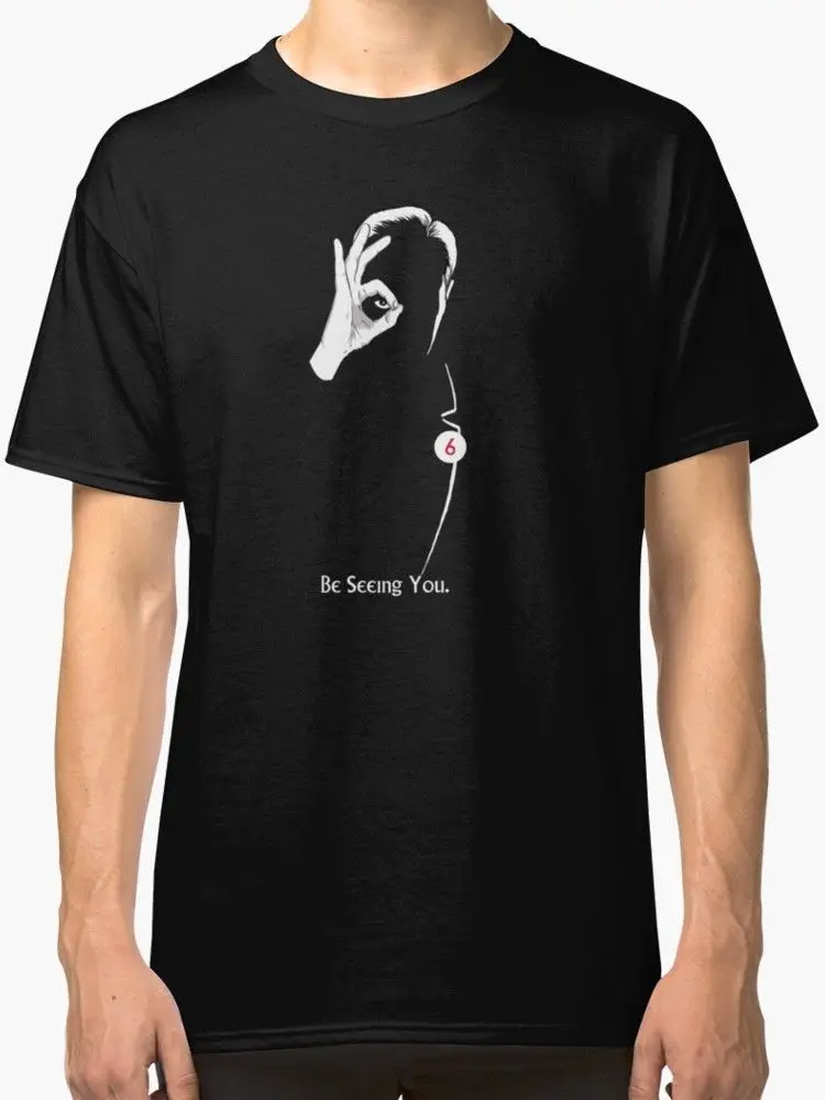 

2020 Designs Mens T Shirt Summer Stranger Things The Prisoner Be Seeing You Men'S T Shirt Blackpolitical T Shirts
