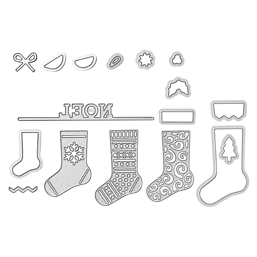 Рождественские вырубные штампы из углеродистой стали рождественские носки