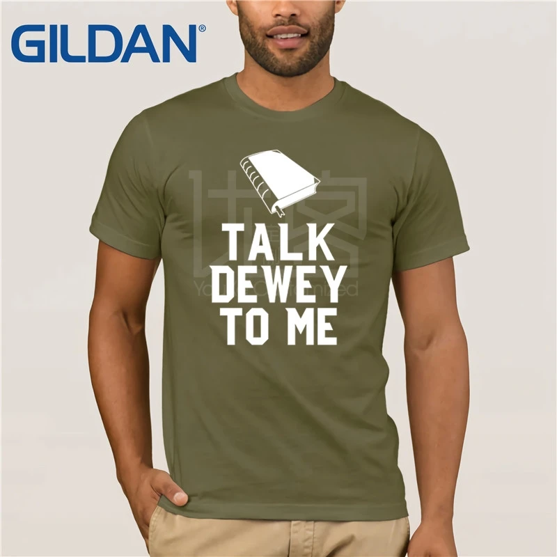 Футболка Talk Dewey To Me Librarian Book Reader Decimal system крутая футболка популярная футболки из 100%