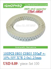 100 шт. 0603 SMD 1/8 Вт Резистор проволочного чипа резисторы 0 ohm-10 м ом 0R 4.7R 100R 200R 220R 1K 4,7 K 4K7 10K 100K 200K 220K сопротивление