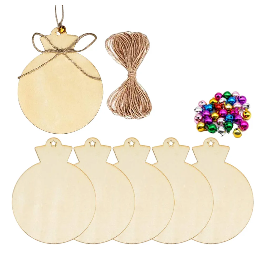 

1Set Wood Slices Christmas Design Wood Chips DIY Graffiti Chip