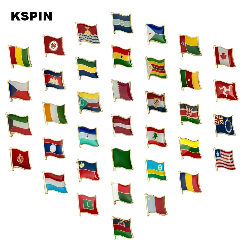 Оригинальная коллекция штифтов для путешествий с национальным флагом 1