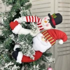 1 шт. Рождественская занавеска С Санта Клаусом Рождество снеговик мультфильм пара тканевая занавеска зажим симпатичные декоративные рождественские украшения для дома