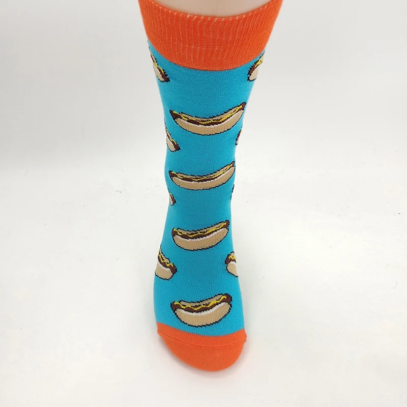 

Men and Women's Socks Funny Cute Cartoon Fruits hamburger Egg Cookie Donuts Food Happy Japanese Harajuku skateboard Socks