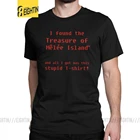 Мужская футболка с изображением глупого острова обезьяны, футболка из чистого хлопка с короткими рукавами и принтом в виде пиратской игры