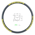 Клинчерная покрышка из углеродного волокна, 360g 29er, для горных велосипедов XC SL 36 мм, обод 28 мм, глубина 30 мм, внутренняя ширина 24H 28H 32H, суперлегкая покрышка для горных велосипедов