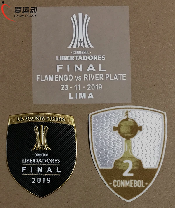 Детали финала фламенко 2019 COPA LIBERTADORES набор патчей КОНМЕБОЛ либрадорес финальная