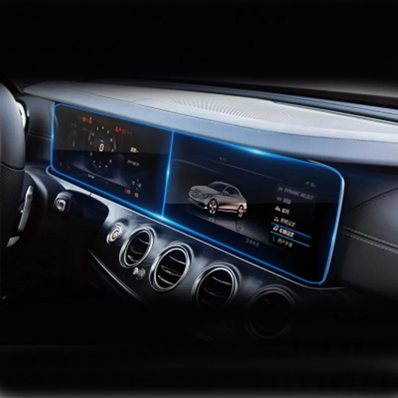 Защитная пленка для экрана приборной панели автомобильного навигатора Mercedes Benz S