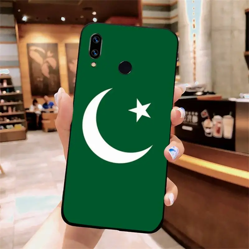 

Pakistan Flag Banner Moon shell Phone Case For Xiaomi Redmi note 7 8 9 t k30 max3 9 s 10 pro lite