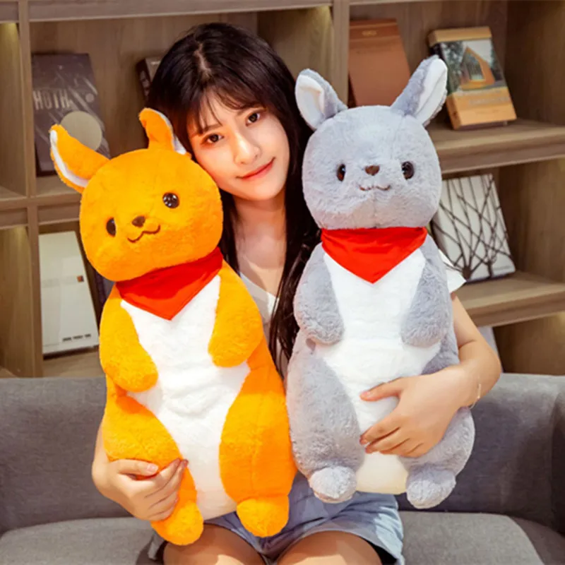 45 см креативный плюшевый кенгуру игрушки милые набитые пухом хлопковые животные