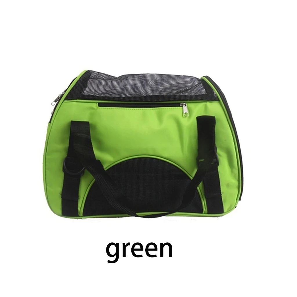 Green Нейлон Обувь с дышащей сеткой Рюкзак-переноска для собак, сумка в виде кота, снаружи Портативный дорожная сумка для собак на открытом воздухе для маленького, небольшого питомца сумка для переноски - Цвет: Green