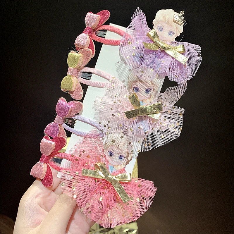 4 шт./компл. милые заколки для волос с бантом девочек детские аксессуары |