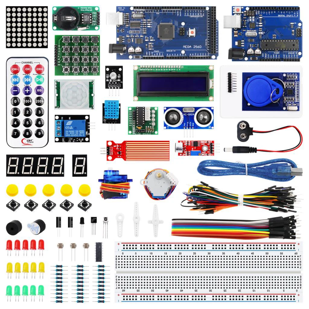 Для UNO R3/MEGA 2560 стартовый набор с HC-SR04 SR501 для Arduino | Электронные компоненты и