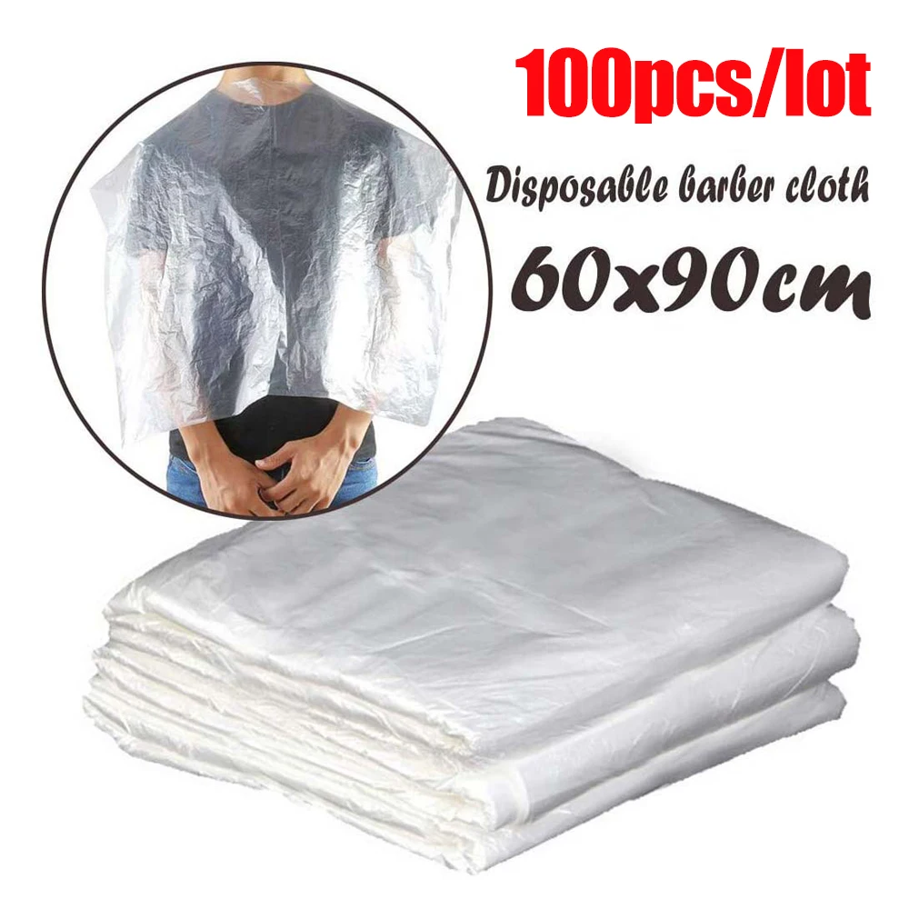 

100 шт. одноразовых планшетов для парикмахерской, использование прозрачной водонепроницаемой шейной шели, женская шапочка для окрашивания в...