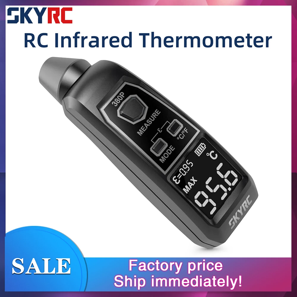 SKYRC-term&oacute;metro infrarrojo SK-500037-01, herramienta de medici&oacute;n de temperatura precisa para Motor teledirigido, cargador de Motor, bater&iacute;a, veh&iacute;culos RC-0
