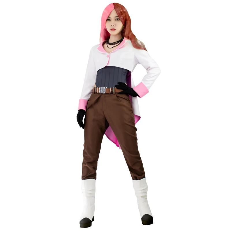 Женский костюм для косплея DAZCOS из аниме RWBY Neopolitan белая накидка Хэллоуина