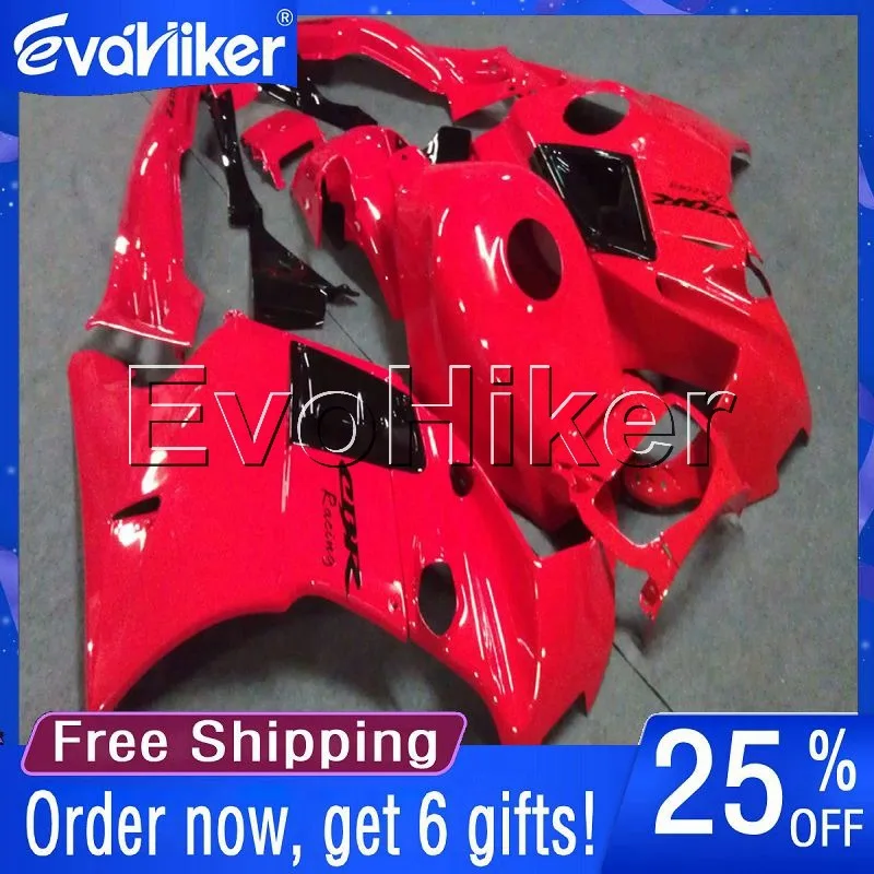 

Изготовленный На Заказ обтекатель мотоцикла для CBR600F2 1991-1994 комплект кузова мотоцикла красный + подарки