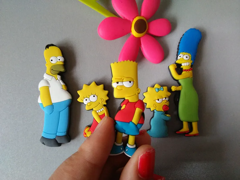 

Homer Simpson cartoon creative fridge magnet early education decorative refrigerator Sticker home decor