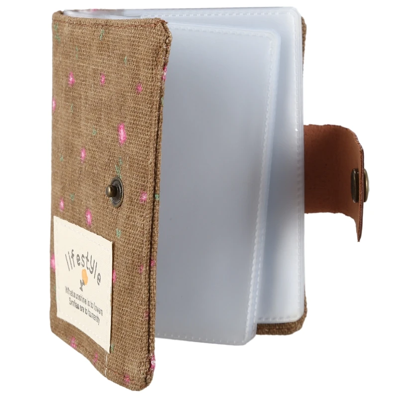 Новый элегантный Кантри Стиль Холст Кредитная Визитная карточка сумка Карманный