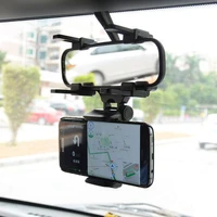 universal 360 rotatable car rearview mirror mount stand holder stand cradle for cell phone gps car rear view mirror bracket