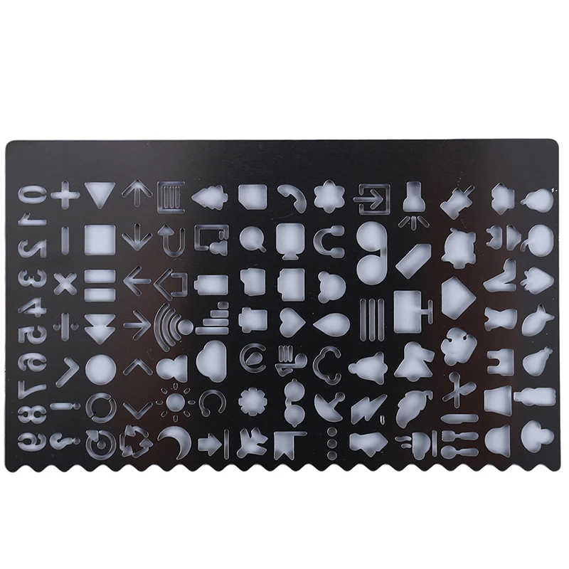 Винтажные портативные металлические трафареты из нержавеющей стали полые