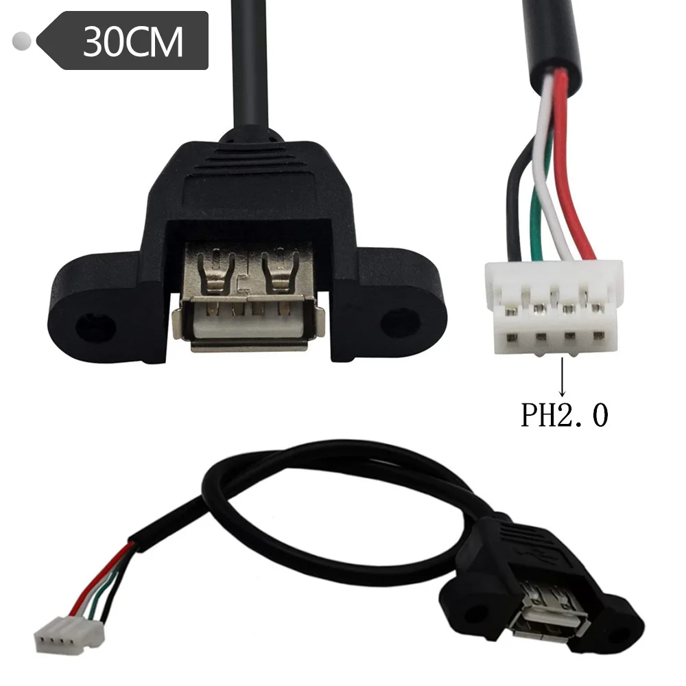 

Кабель USB2.0 мама к PH2.0 мама к USB 2,0 мама панельный кабель USB к Dupont 4-контактный кабель для передачи данных 30 см