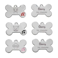 bone shape custom dog tags pets supplies anti lost dog cat id tag zinc alloy personalized dog tag personalized puppy accessories