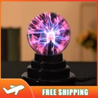 Ночсветильник плазменный с кристаллами и USB-разъемом, волшебная стеклянная сфера, новый свет, ионный шар, плазменный стол, левитирующая Индукционная лампа
