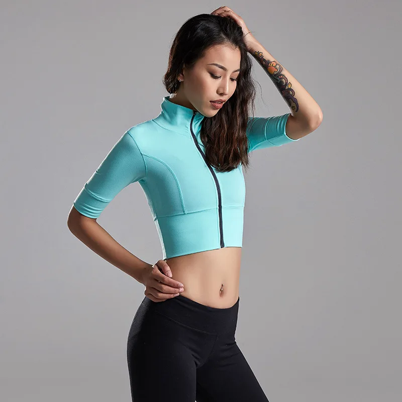Женская футболка с длинным рукавом для йоги топы тренировок спортивные рубашки