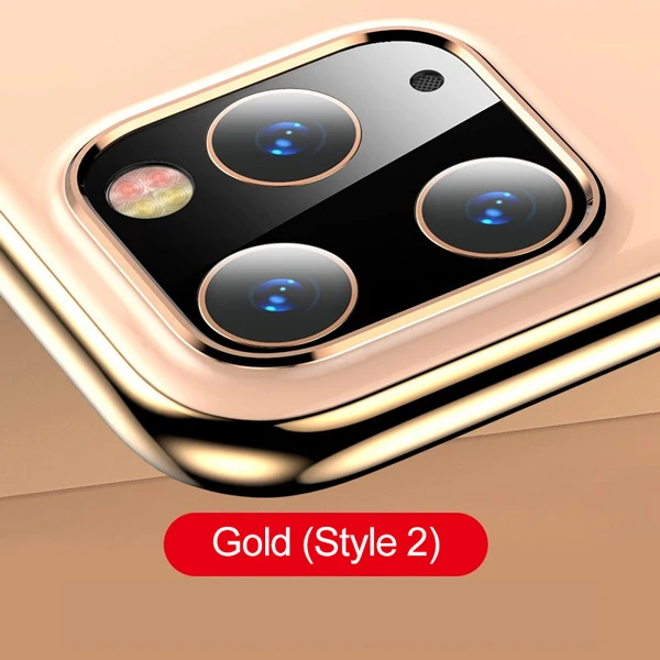 Gold 2 Защитная пленка для объектива камеры для iPhone 11 Pro XS Max XR X чехол металлический защитный чехол для объектива телефона для iPhone X XR XS 11 Pro Чехол - Цвет: Gold 2