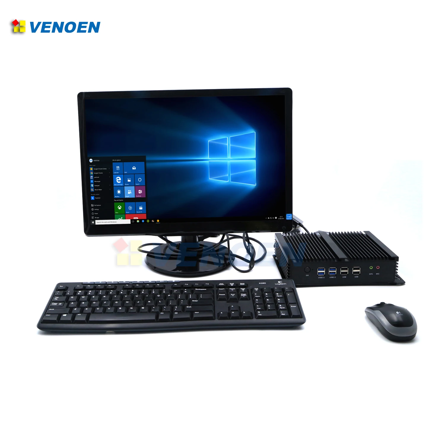 Промышленный ПК i7 4500U i3 4010U 6 RS232 COM мини настольный windows 10 Core 5500U Celeron 2955U Миниатюрный