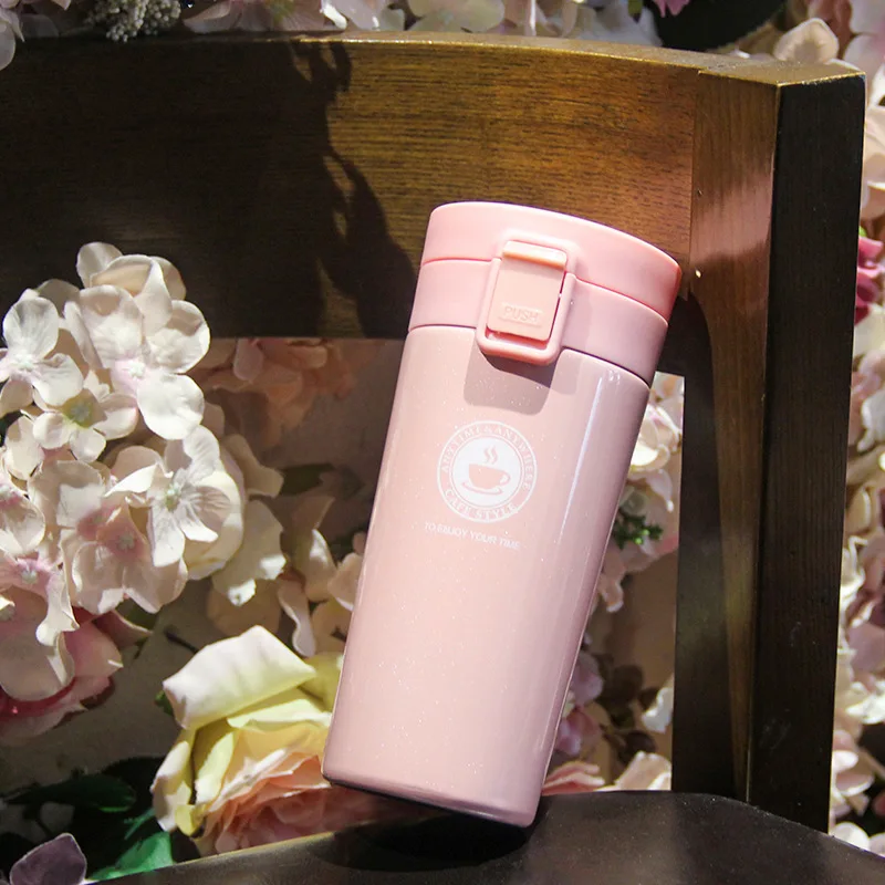 Вакуумная кофейная чашка из нержавеющей стали кружка с двойной изоляцией милая